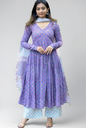 MissClassik Signature Women Printed Anarkali Kurta and Pant Set with Dupatta